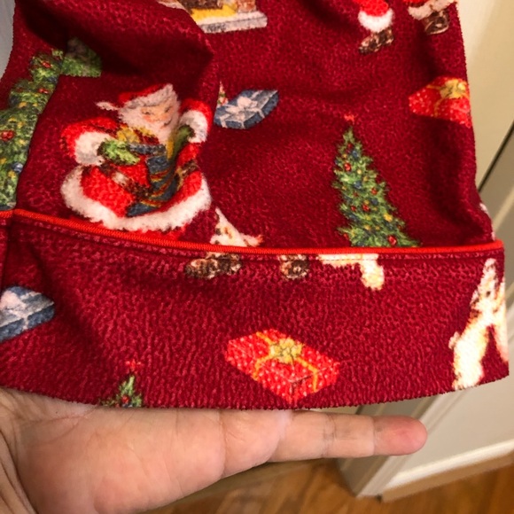 Vtg. Nick & Nora Festive Red Kids Pajamas Size 14 - Picture 5 of 10